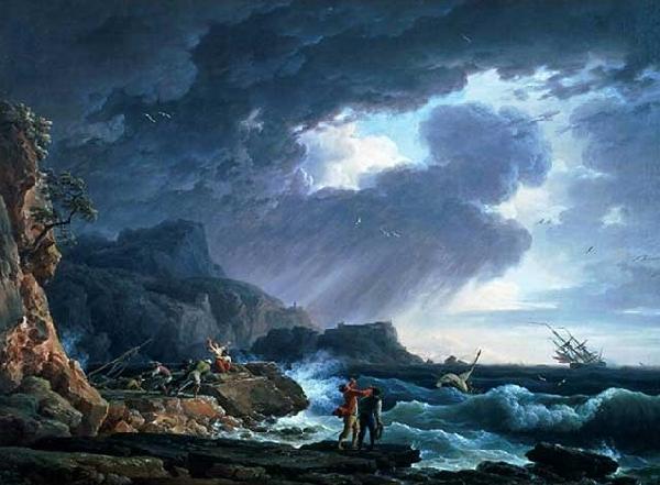 Claude-joseph Vernet Claude Joseph - A Seastorm Sweden oil painting art